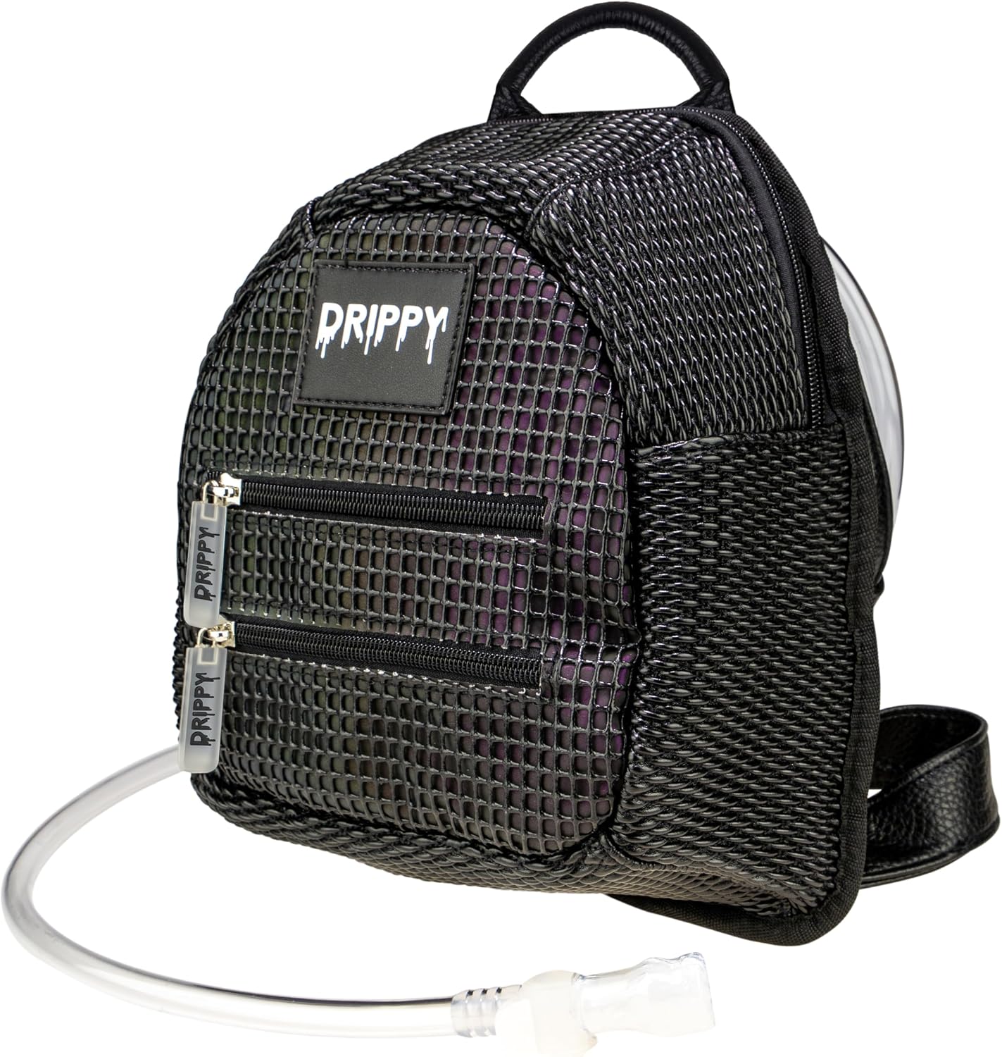 Drippy - Reflective Mini Rave Hydration Pack - Hydropack Backpack for Women & Men 1.5L Leakproof Bladder Rave Essentials and Accessories