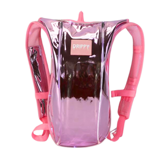 Hot Pink LED hydration pack for raves and festivals